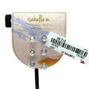 Brand New Isabella M Cubic Zirconia Earrings